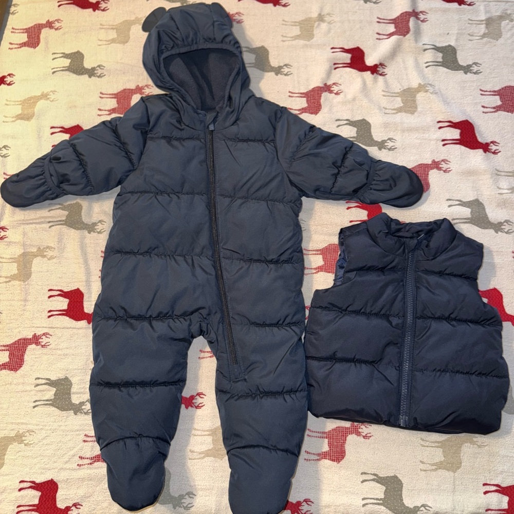 Baby Puffer Snowsuit and Vest